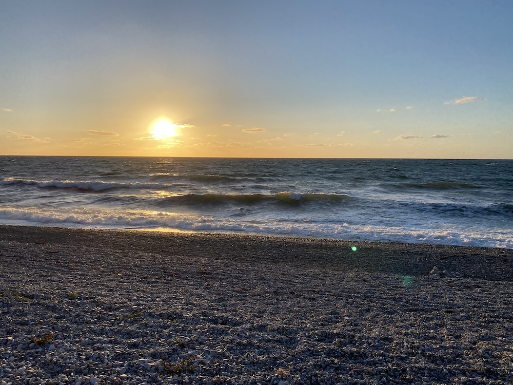solnedgang-strand